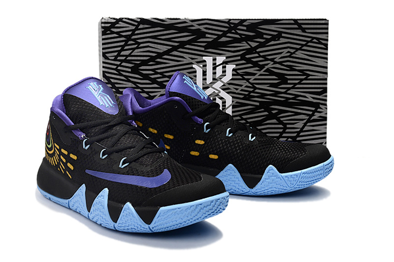 kyrie 4 purple and black